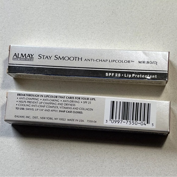 2x ALMAY Stay Smooth Anti-Chap Lipcolor with SPF 25 - Lip Protectant #BRONZED - Picture 4 of 7
